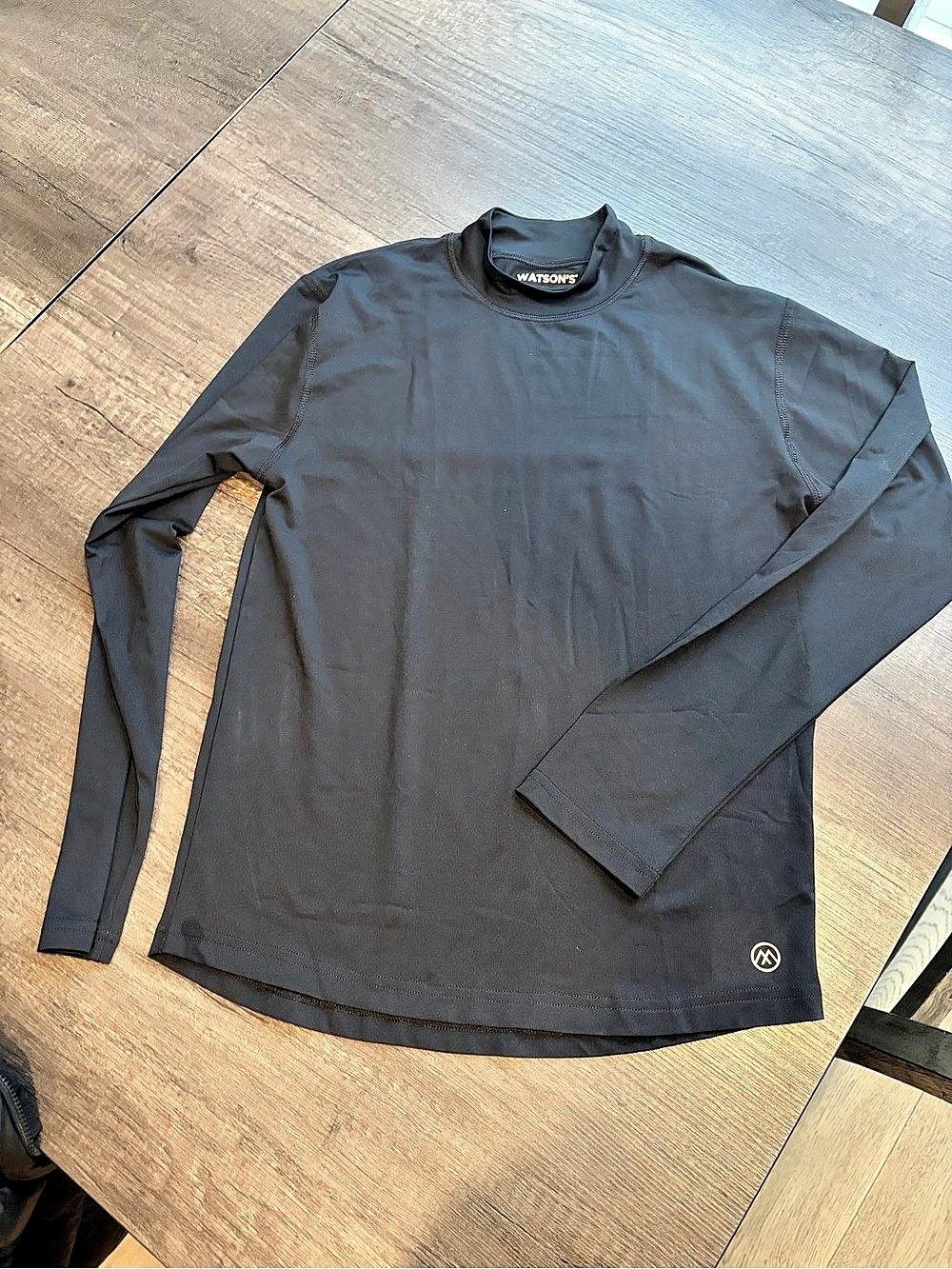 Watsons Long Sleeve Tee in Black Like New (sports Lycra material undershirt)